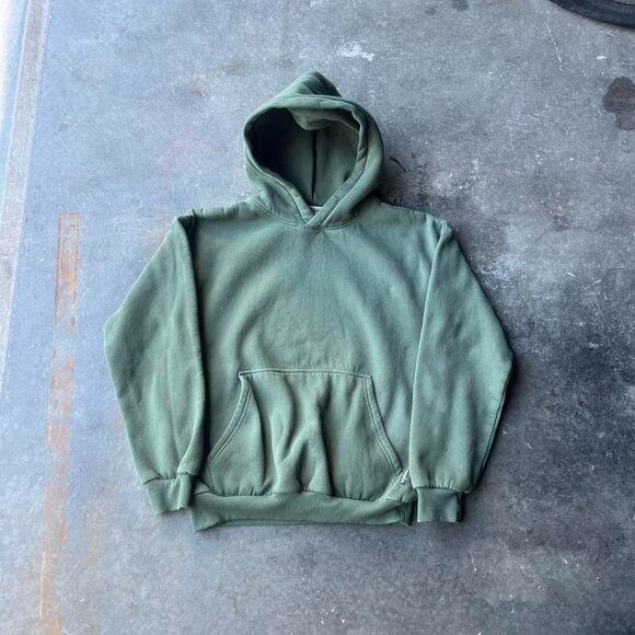 Men's Green and Khaki Hoodie - Picture 1 of 6
